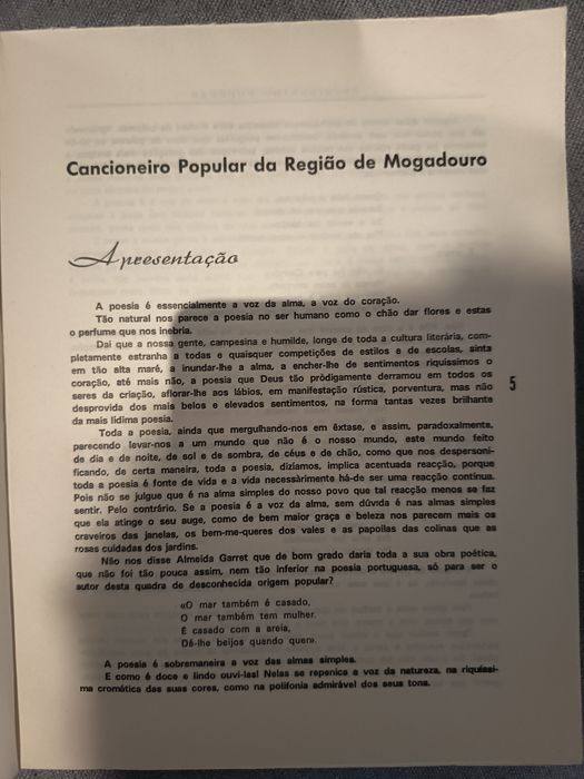 Cancioneiro Popular da Região de Mogadouro - António Nogueira Afonso