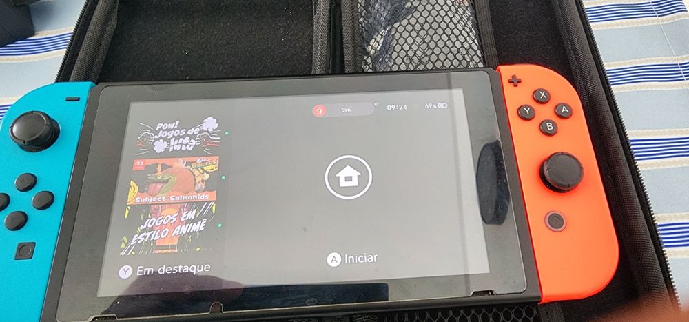 Nintendo Switch V2 Neon + Cartão 256GB + Joy-Cons Extra + Charging Grip + Grip + Acessórios (Lote ou Separado)