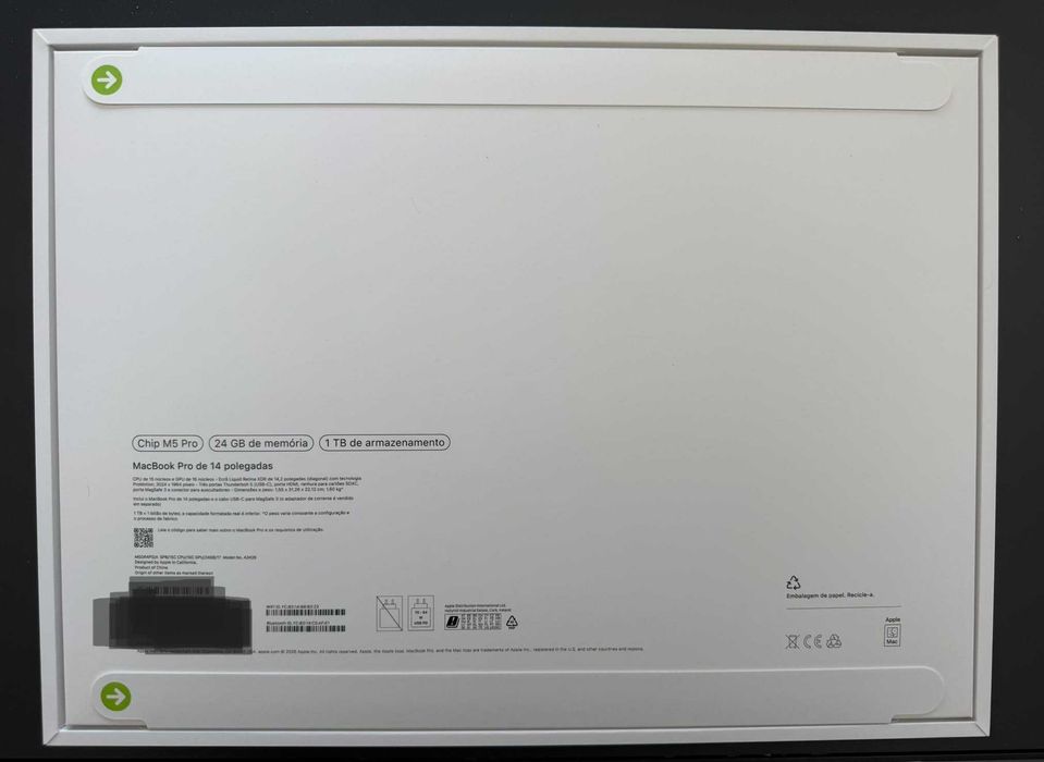 Macbook Pro M5 Pro Selado