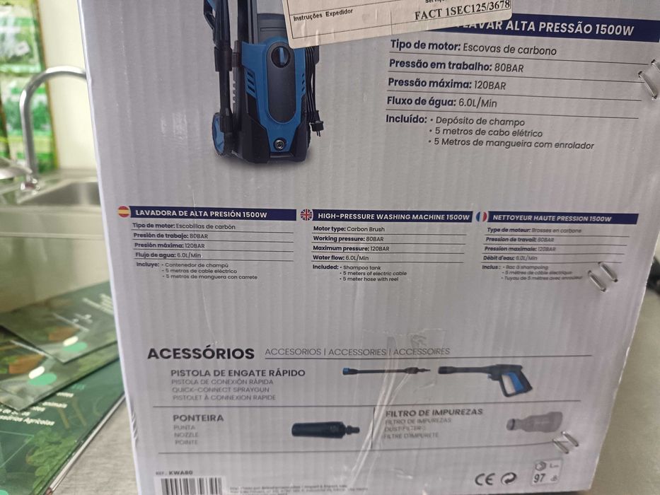 Máquina de Lavar Alta Pressão com dois anos de garantia