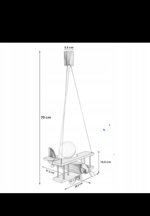 Lampa samolot E27