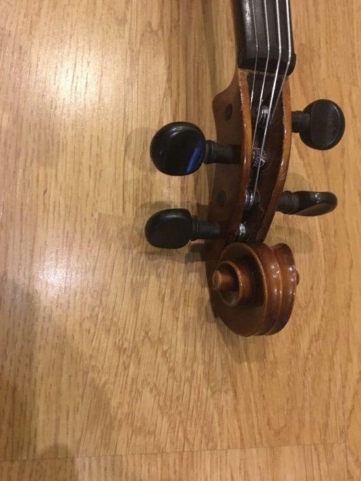 Piękne skrzypce 4/4 niemieckie z espertyzą lutniczą