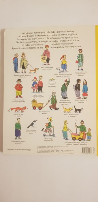 Книга велика віммельбух польською Wiosna na ulicy Czereśniowej