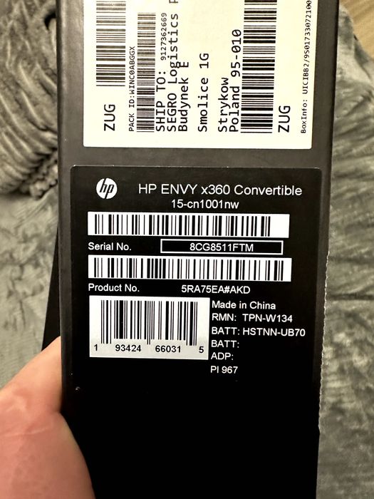 Laptop HP ENVY x360 Convertible, 500 GB SSD, 16GB RAM