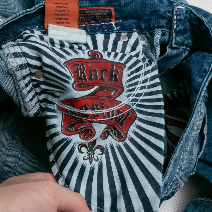 Rock Revival Prometheus Made in USA spodnie jeansowe 32us