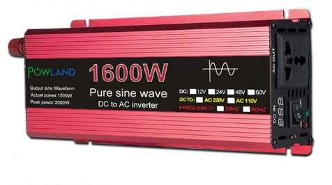 Інвертор 1600Вт/12В та 3000Вт/24В для резервного живлення