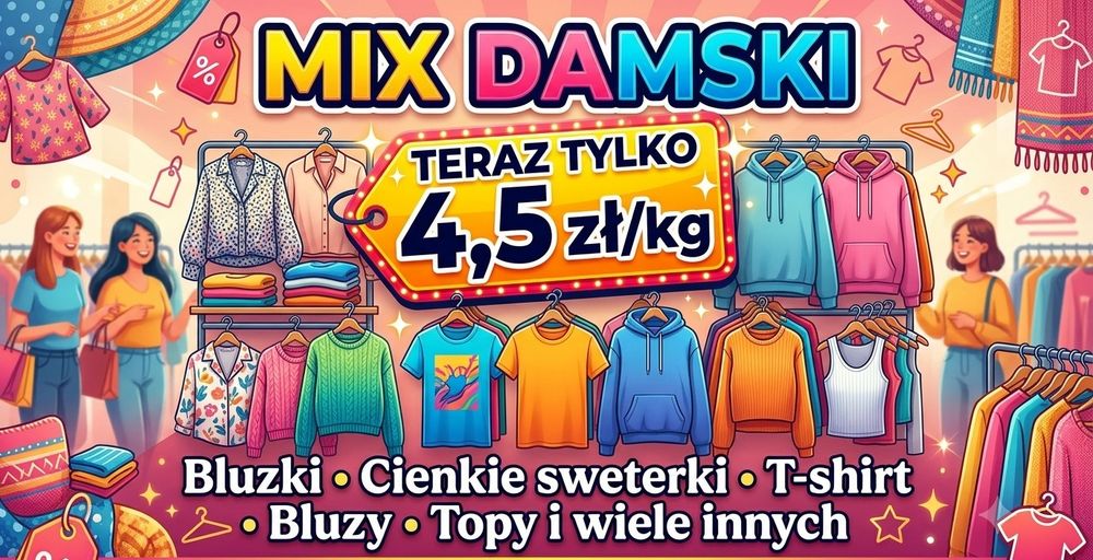 Odzież używana sortowana