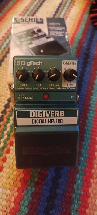 Digitech Digiverb (reverse reverb)-mint, com caixa, manual e catálogo