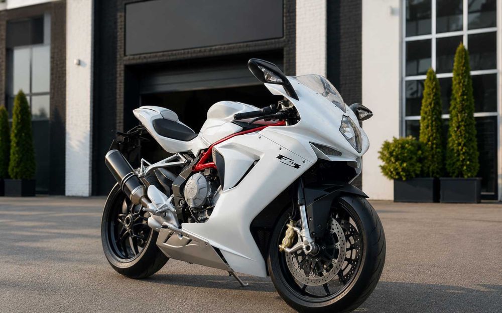 MV Agusta F3 675 2013, біла - практично нова, 5750 км