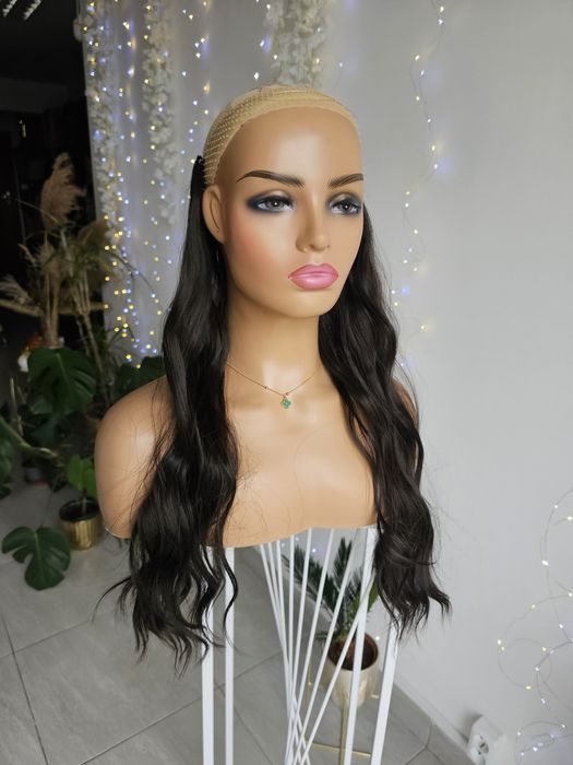 Gorzka czekolada przedłużenie włosów clip in flip in  naturalny efekt