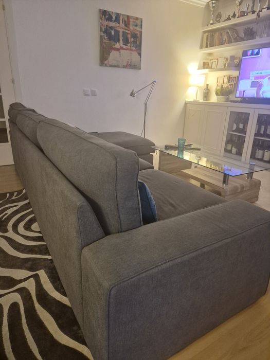 Sofá  Chaise Lounge Verde Claro - OPTIMO ESTADO