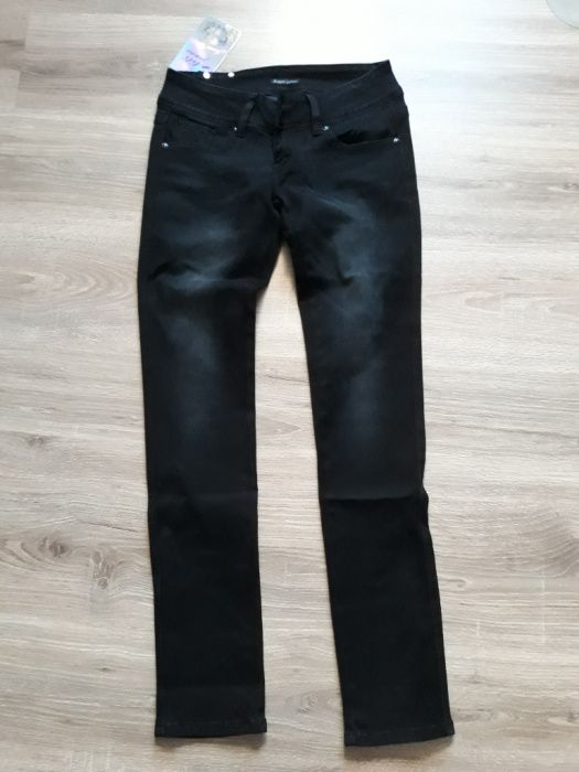 Nowe spodnie rozm. 27. Jeans czarny, slim