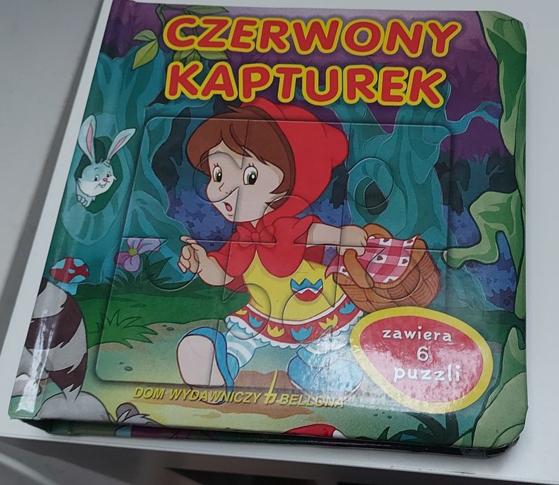 Czerwony kapturek książka z puzzlami puzzle