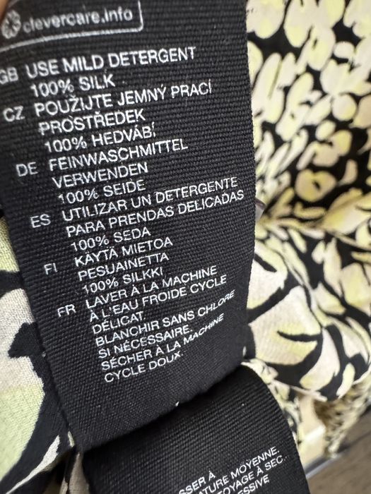 Шовкова сорочка прямого крою з натурального шовку & other stories