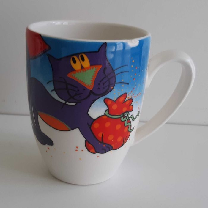 Caneca Vista Alegre Gato Bruxa Era Uma Vez Um Sonho