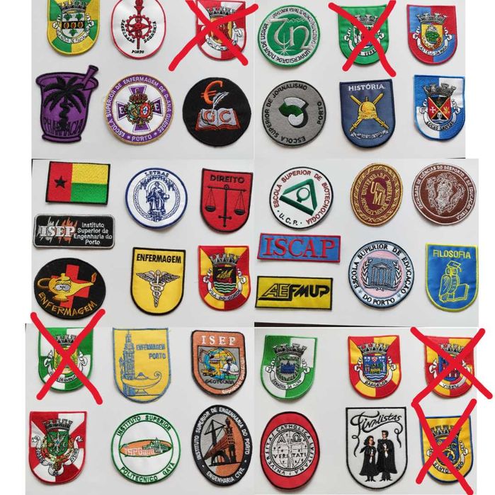 Emblemas de traje académico - packs de 3€ a 25 €