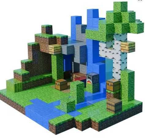 Klocki MAGNETYCZNE MINECRAFT 100 el MIX HIT prezent creeper tnt Święta