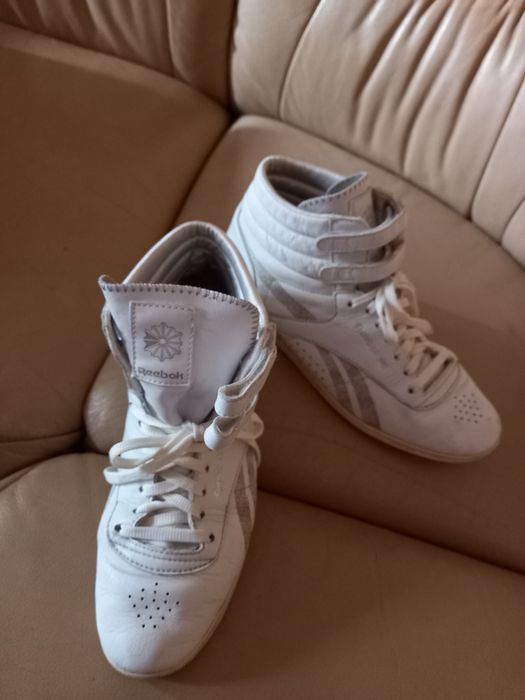 Kultowe Reebok Classisc Skóra Naturalna r.38 damskie sneakersy białe
