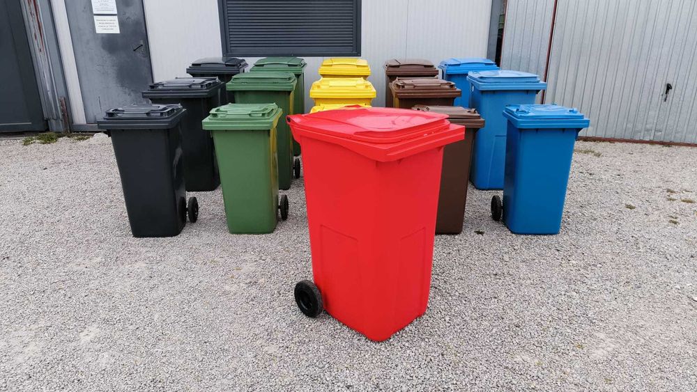 Nowe pojemniki na odpady 240l kosz na śmieci czerwony kosze na śmieci kosze na śmieci pojemnik na śmieci kosz na odpady kosze na śmieci