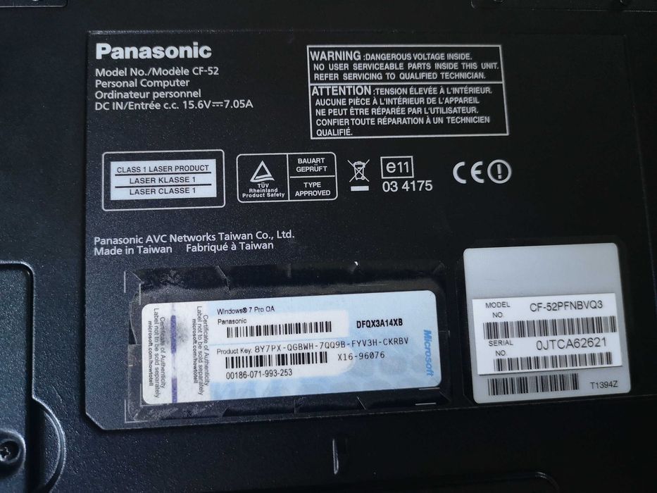 Laptop Panasonic Toughbook CF-52