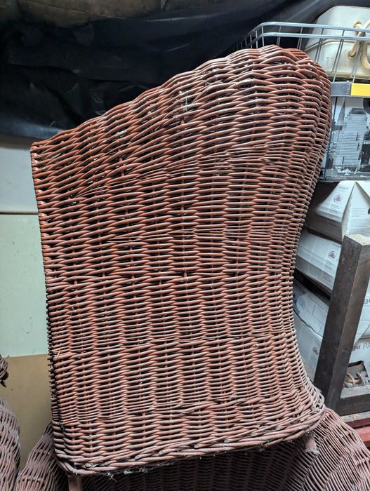 Fotel wiklinowy ręcznie pleciony - dostępnych 12 sztuk + sofa