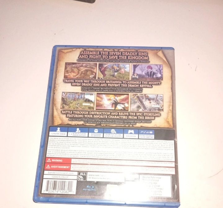 Jogo PS4 the Seven deadly sins (nanatsu no taizai)