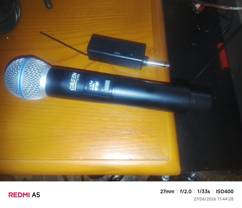 Microfone sem fio com boa qualidade de som