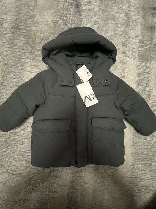 Zara новая зимняя куртка 86-92см унисекс