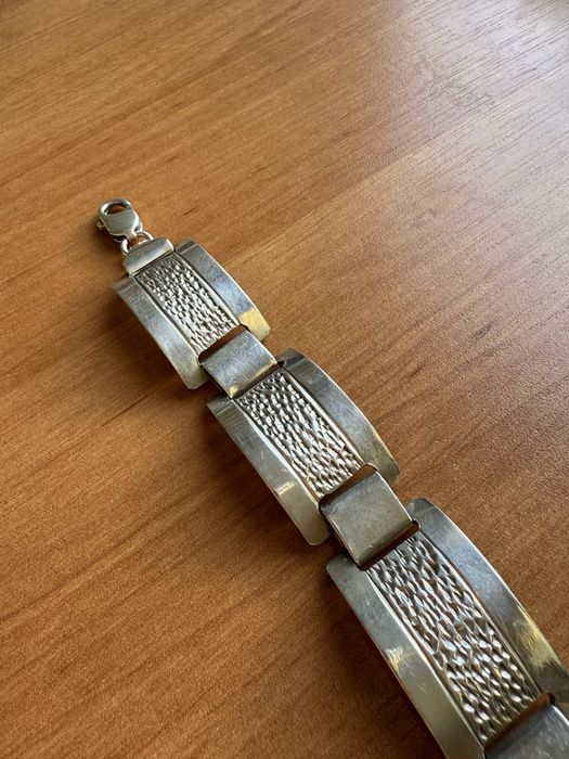 Stara srebrna bransoletka 53 gramy