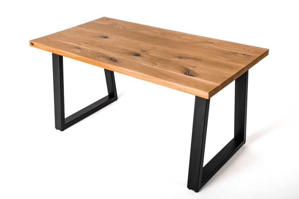 Stół drewniany dąb lity rozkładany rustic LOFT Loftowy blat Łęczna