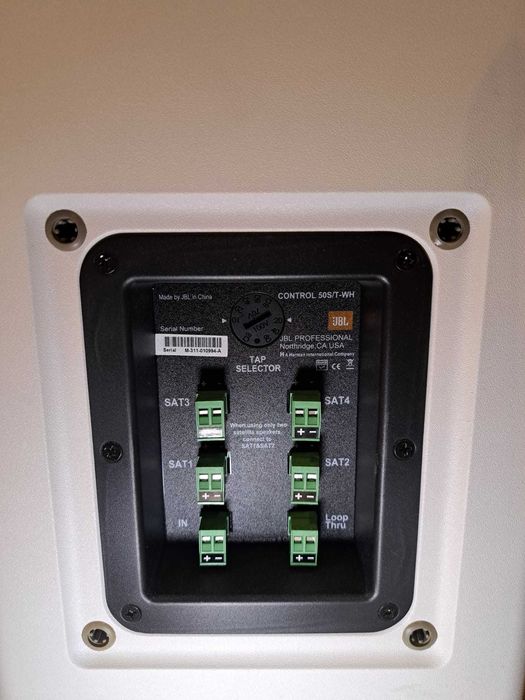 Głośniki JBL Control 50 S/T-WH