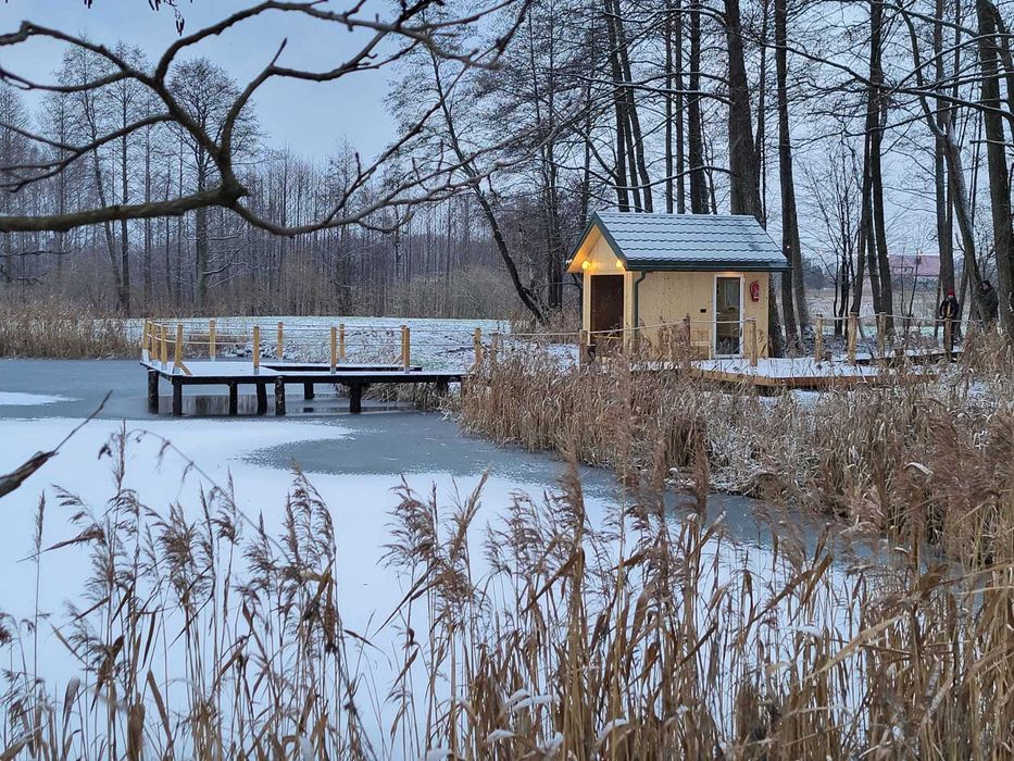 Wigry-całoroczne domy nad jeziorem Suwałki agroturystyka pomosty stawy