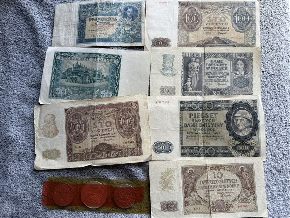 Zestaw banknotów