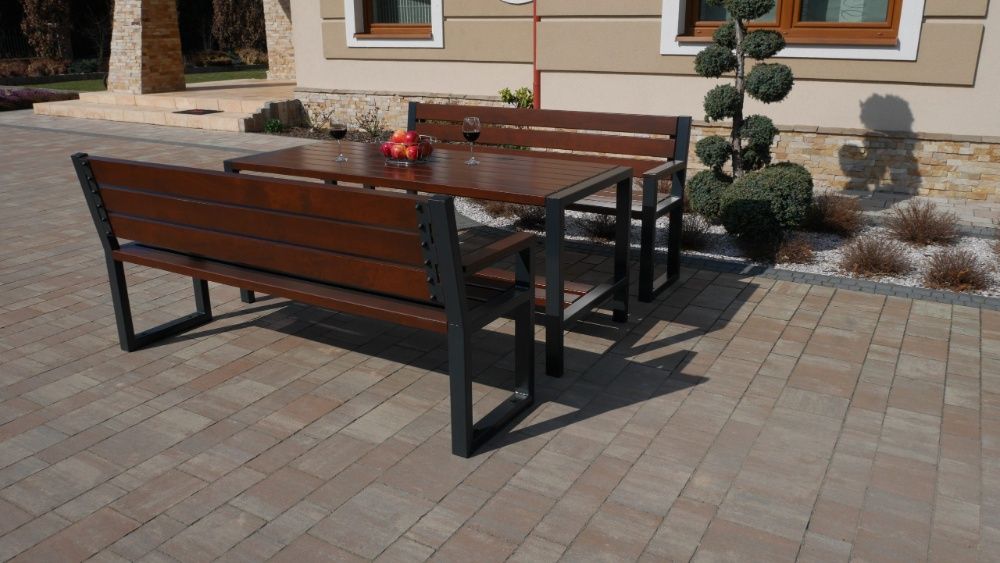 LOFT Meble Ogrodowe Zestaw Nowoczesne Drewniane  5 LAT GWARANCJI