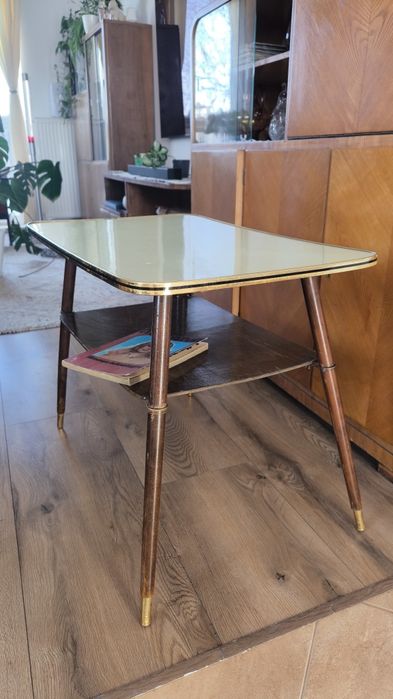 Mid-century modern stolik patyczak lata 70 PRL