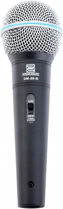 Pronomic DM-58-B mikrofon do śpiewu mowy XLR metalowy
