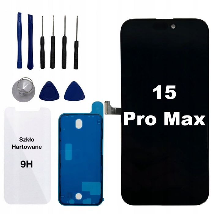 WYŚWIETLACZ EKRAN Oryginalny Komplet iPhone 15 Pro Max Dynamic Island