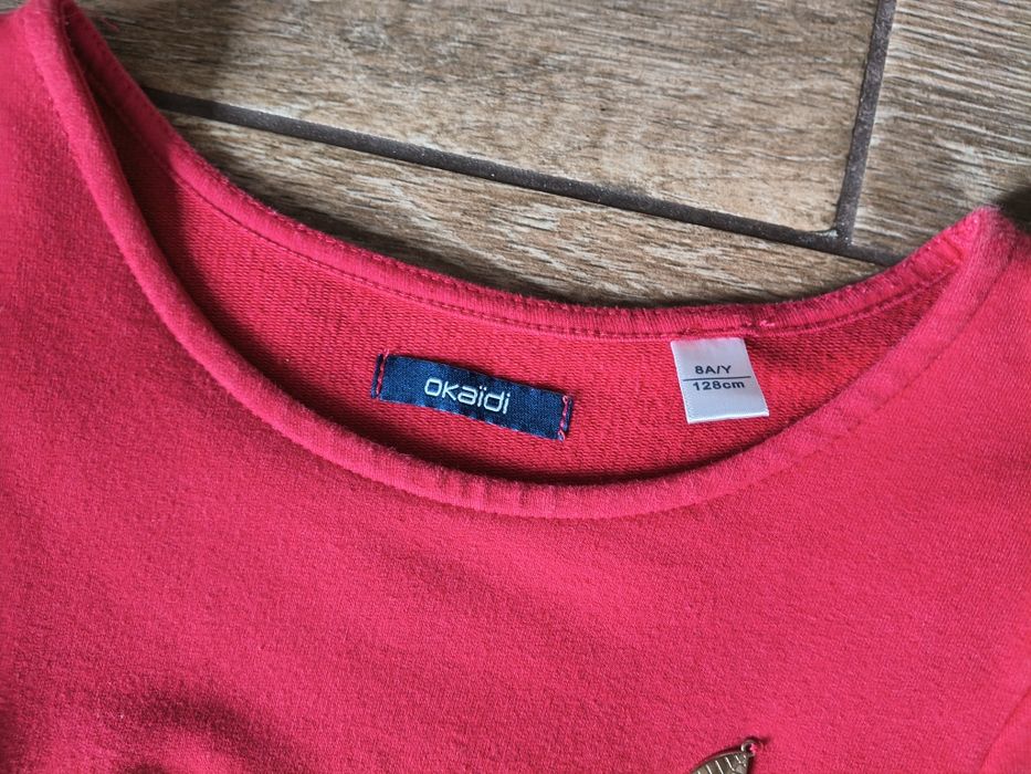 Elegancka sukienka czerwona okaidi 128