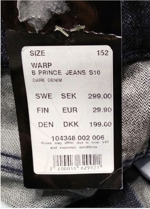 R) Warp B Prince spodnie jeansowe Roz.152cm/26