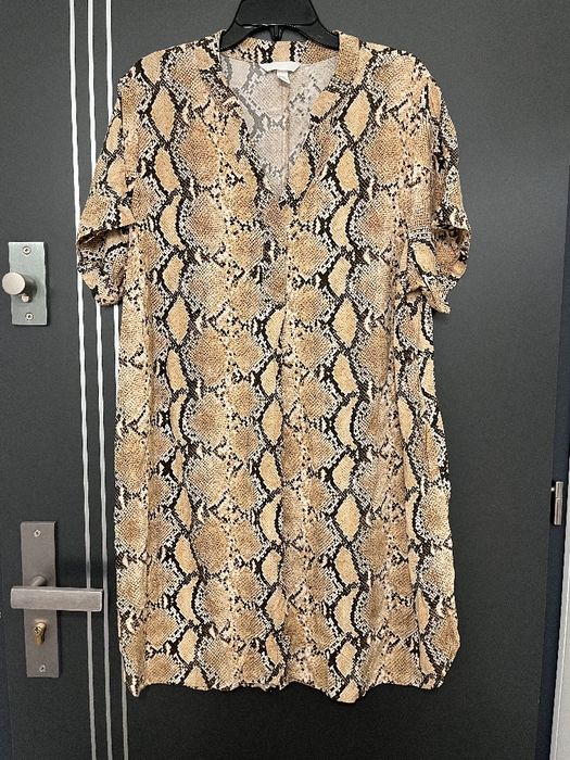 H&m sukienka modny wzór węża skóra viscoza hit roz.40