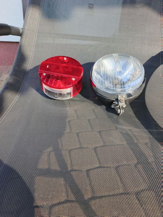 Simson, przednia i tylnia lampa