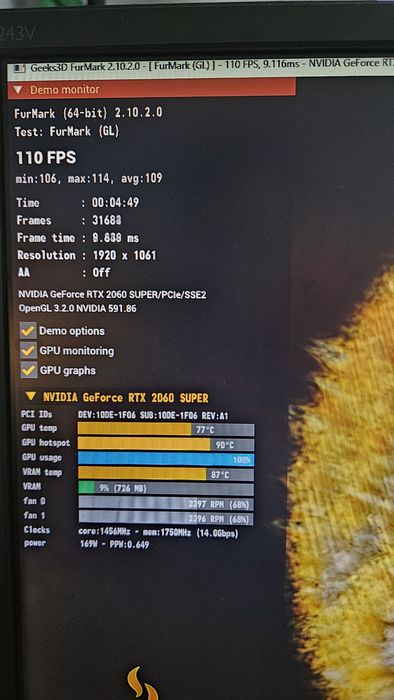 Ігровий ПК    Intel i3 8100, RTX 2060 SUPER 8GB,  16GB DDR4,  SSD 512GB