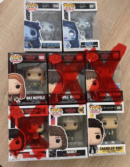 Funko pop stranger thinks Max, Will, Mike