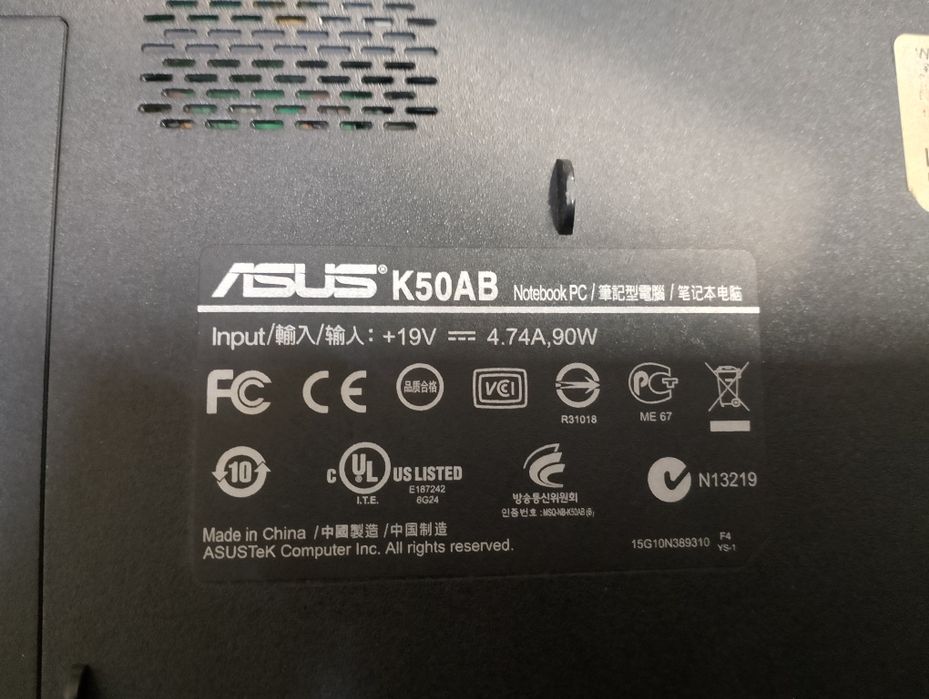 Ноутбук Asus K50AB