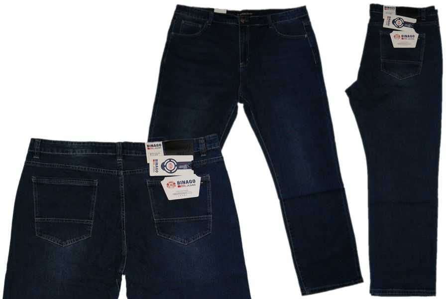 Jeansy SPODNIE męskie duże ze STRECZem W49 L32 pas 130-134 cm dzinsy