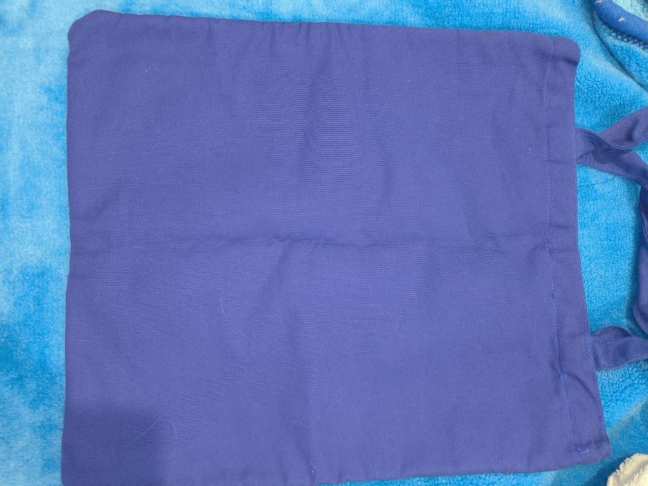 Saco reutilizável azul de pano da marvel