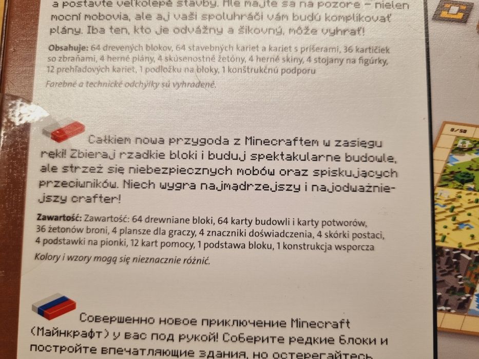 Minecraft, Builders and Biomes,  gra planszowa, Ravensburger