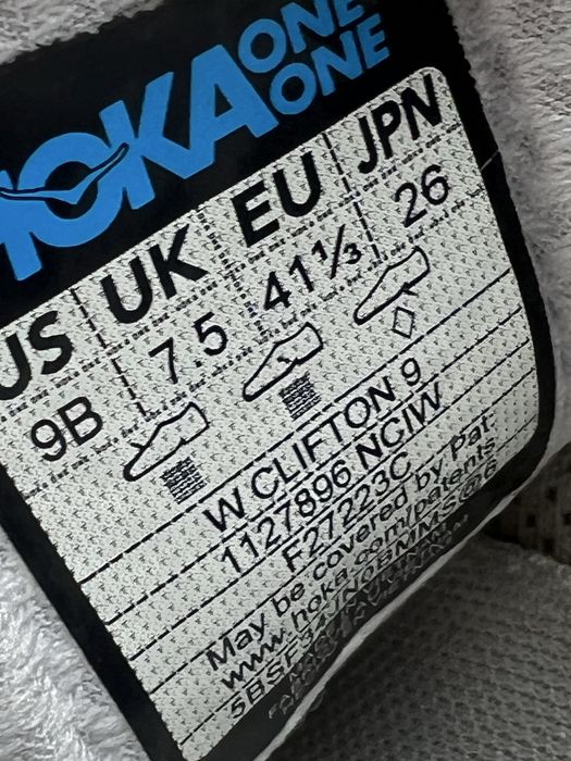 Кросівки Hoka Clifton 9 Розмір 41 Original Взуття