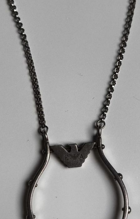 Srebny łańcuszek Armani