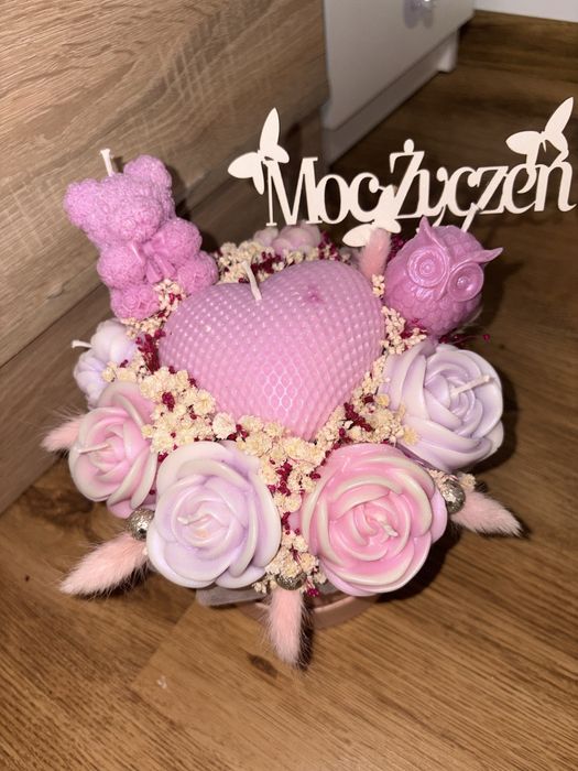 Flower box ze swiec spjowych
